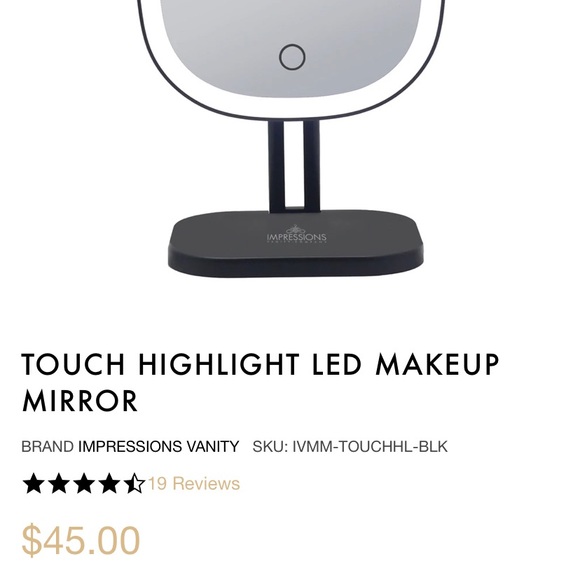 TOUCH HIGHLIGHT LED MAKEUP MIRROR NWT - Picture 2 of 3